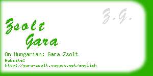 zsolt gara business card